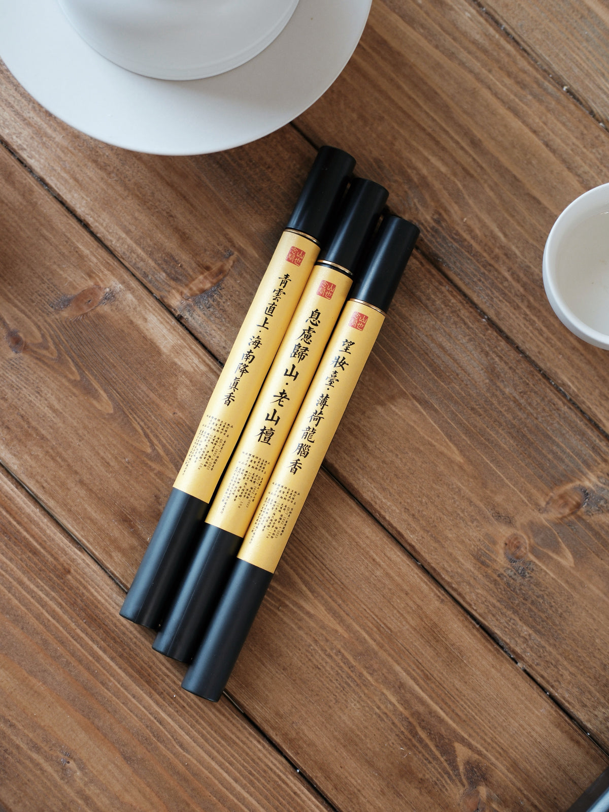 Taoist Herbal Trio | Jiangzhen, Sandalwood & Mint-Borneol Incense