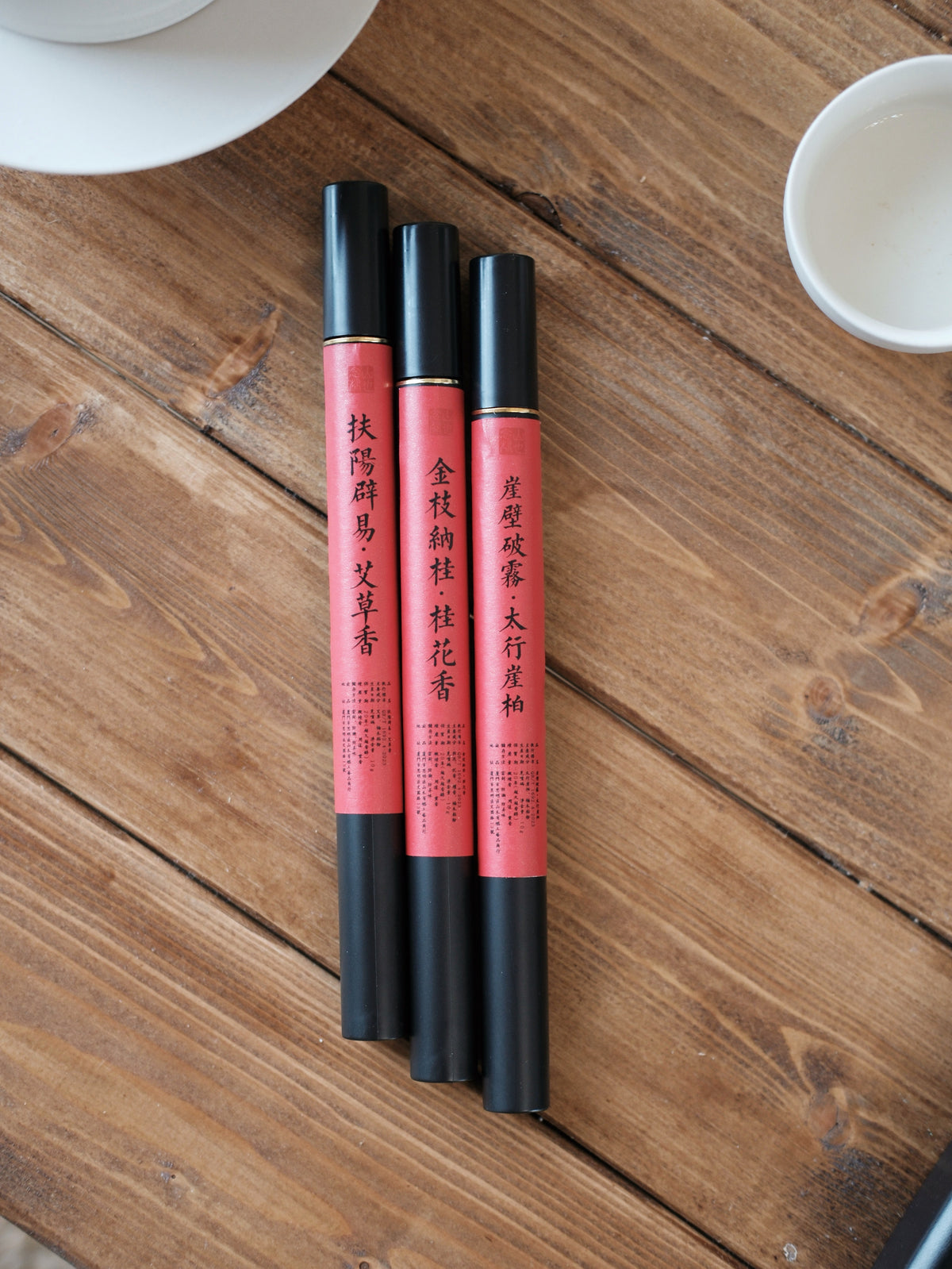 Taoist Herbal Trio | Taihang Cypress, Osmanthus & Mugwort Incense