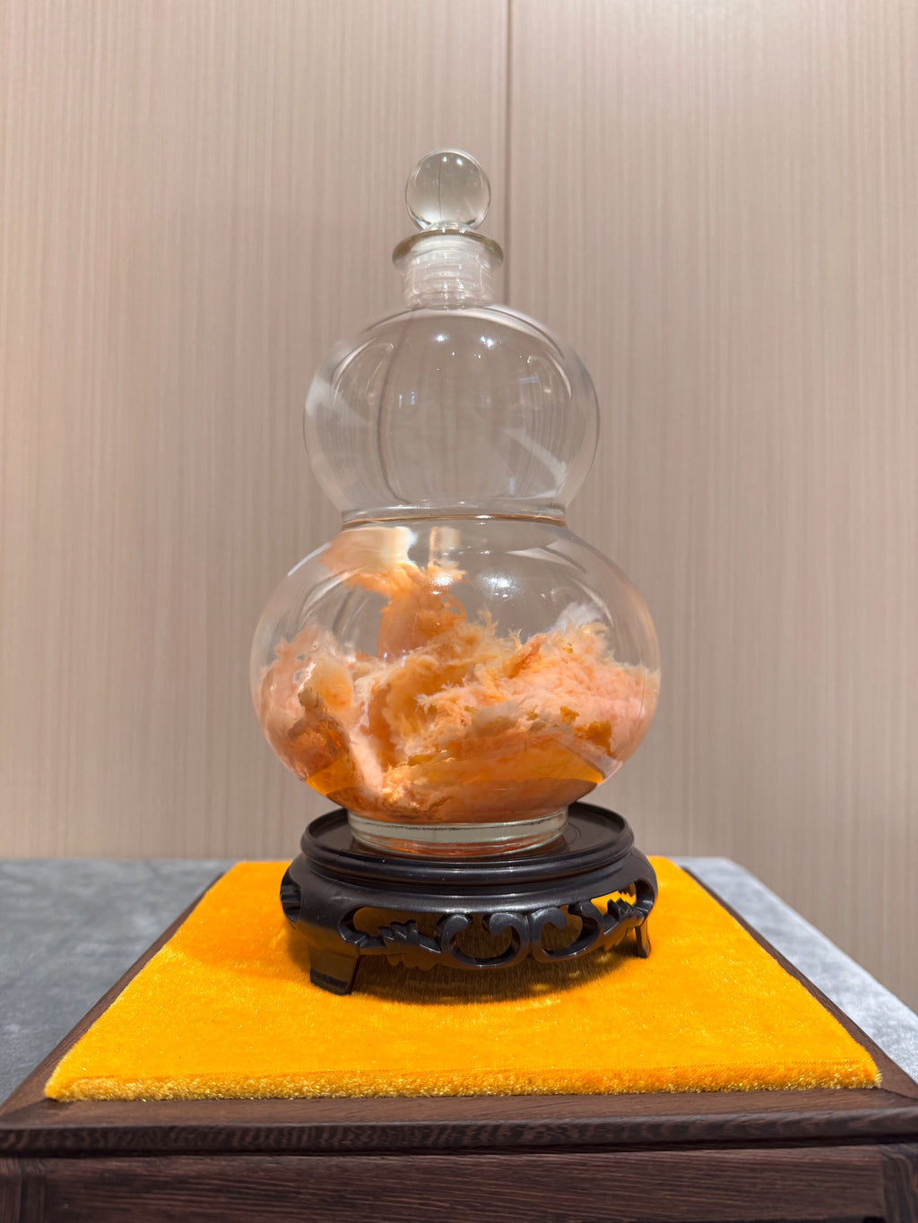 Jade Taisui Large Gourd Ornament | Taisui Star Lord Tabletop Offering | Kunlun Jade-Mineral Symbiosis | Taoist Cultural Display | Xiyi