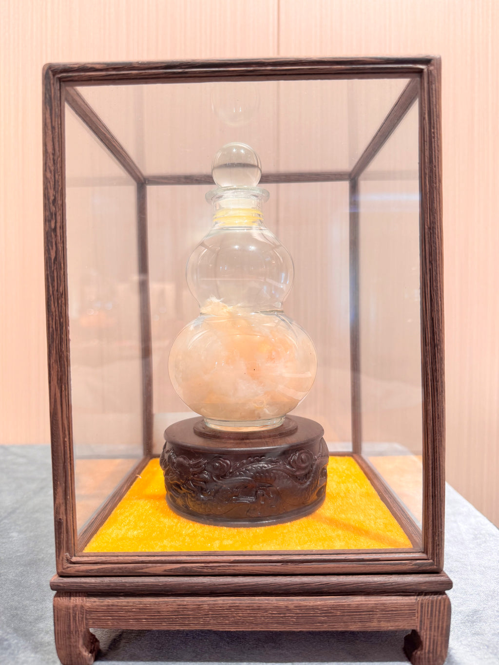 Jade Taisui Large Gourd Ornament | Taisui Star Lord Tabletop Offering | Kunlun Jade-Mineral Symbiosis | Taoist Cultural Display | Xiyi