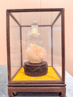 Jade Taisui Large Gourd Ornament | Taisui Star Lord Tabletop Offering | Kunlun Jade-Mineral Symbiosis | Taoist Cultural Display | Xiyi