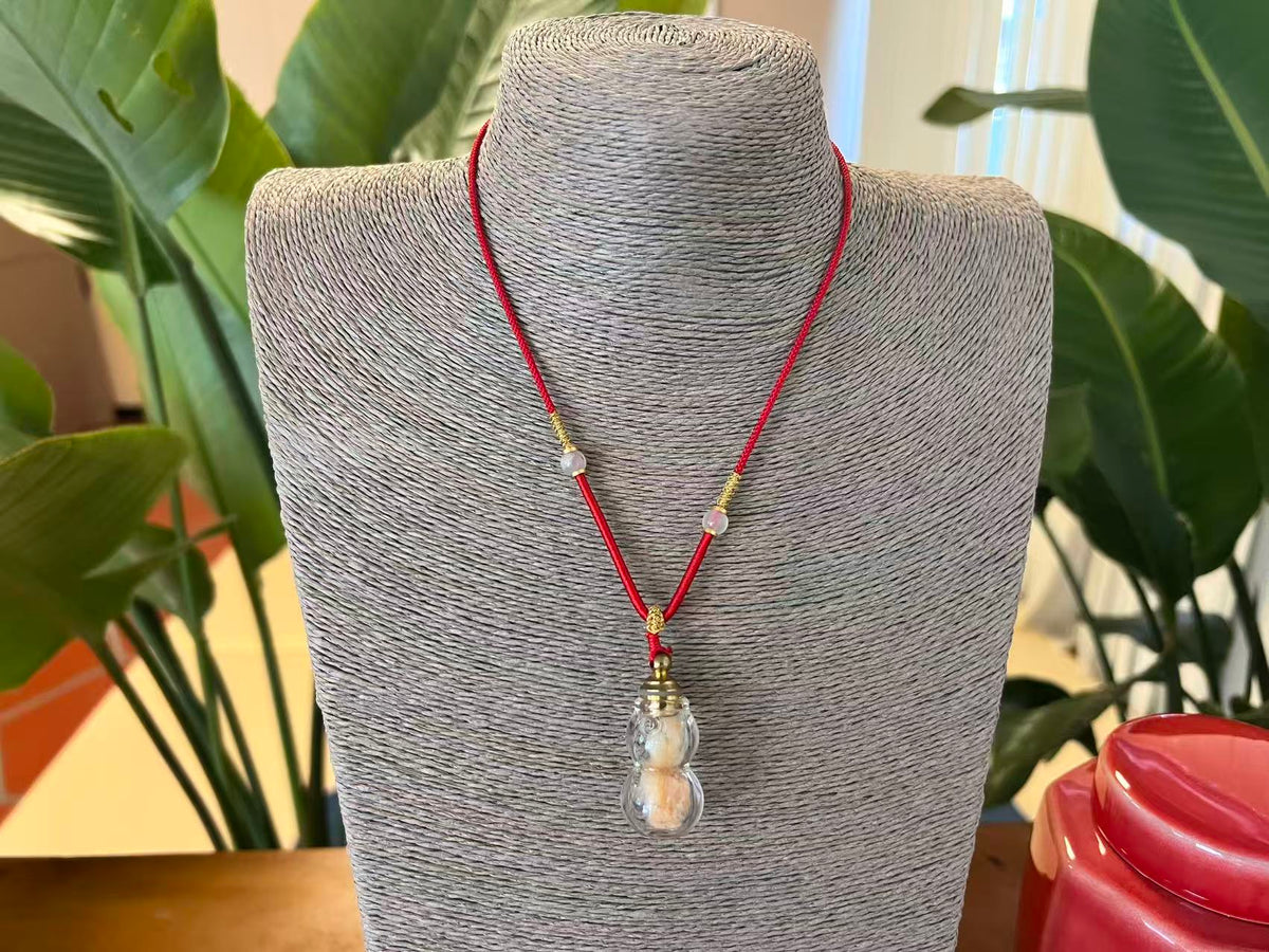 Jade Taisui Small Gourd Pendant | Taisui Star Lord Wearable Pendant | Kunlun Jade-Mineral Symbiosis | Taoist Cultural Pendant | Xiyi
